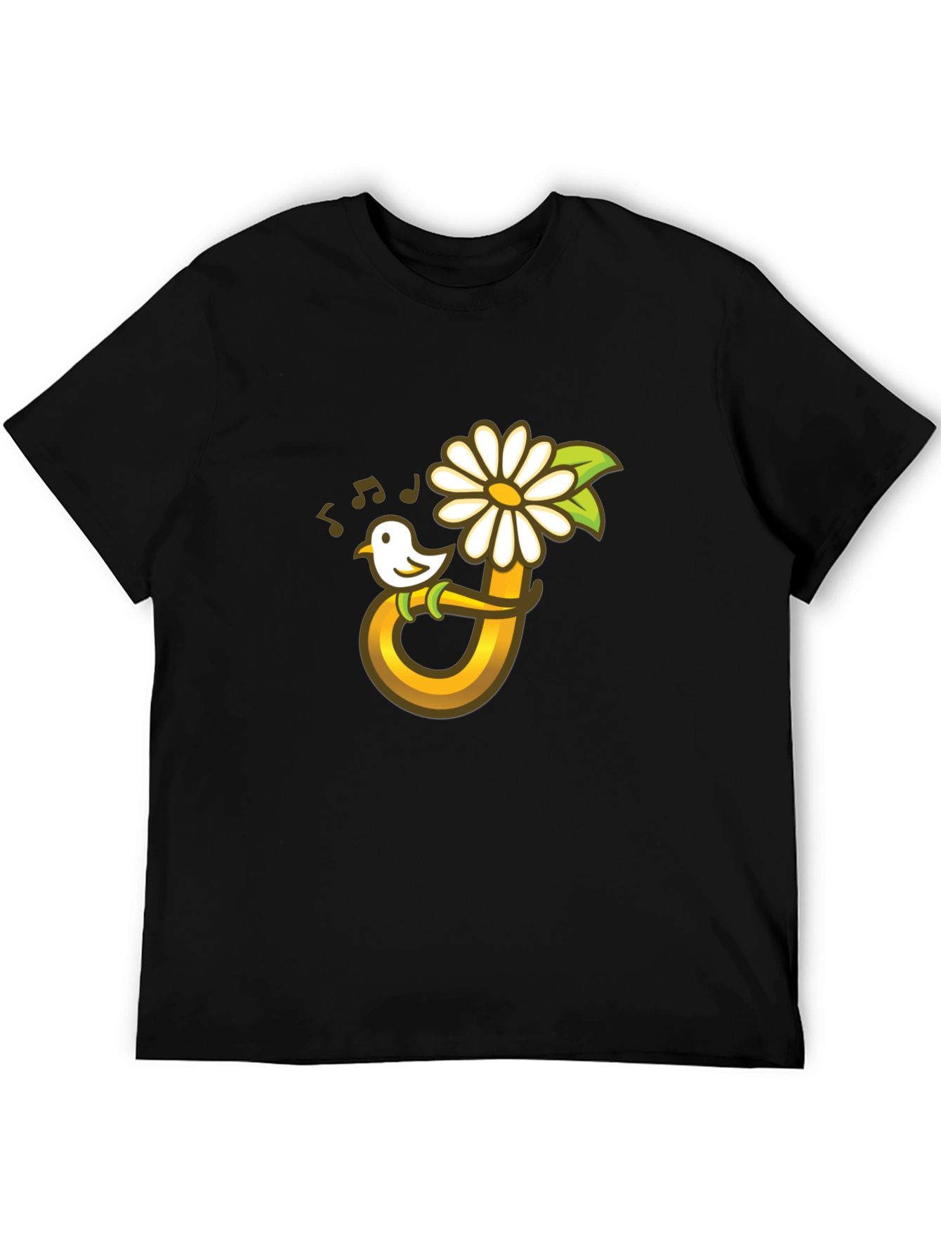 Bird Flower Music T-Shirt