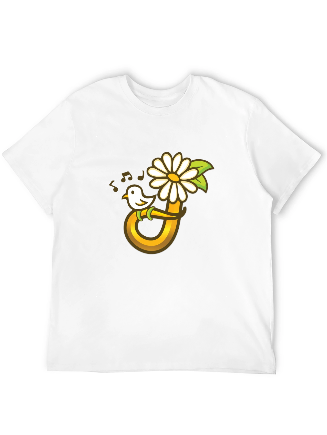 Bird Flower Music T-Shirt