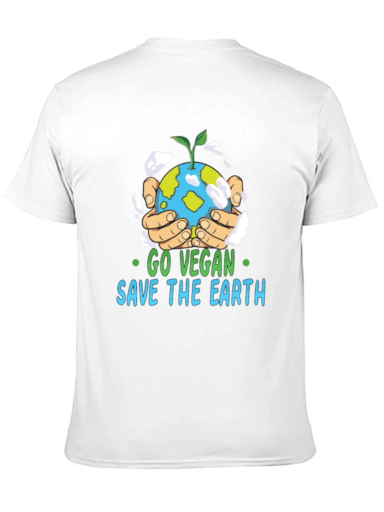 Go Vegan Save the Earth Graphic T-Shirt