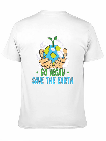 Go Vegan Save the Earth Graphic T-Shirt