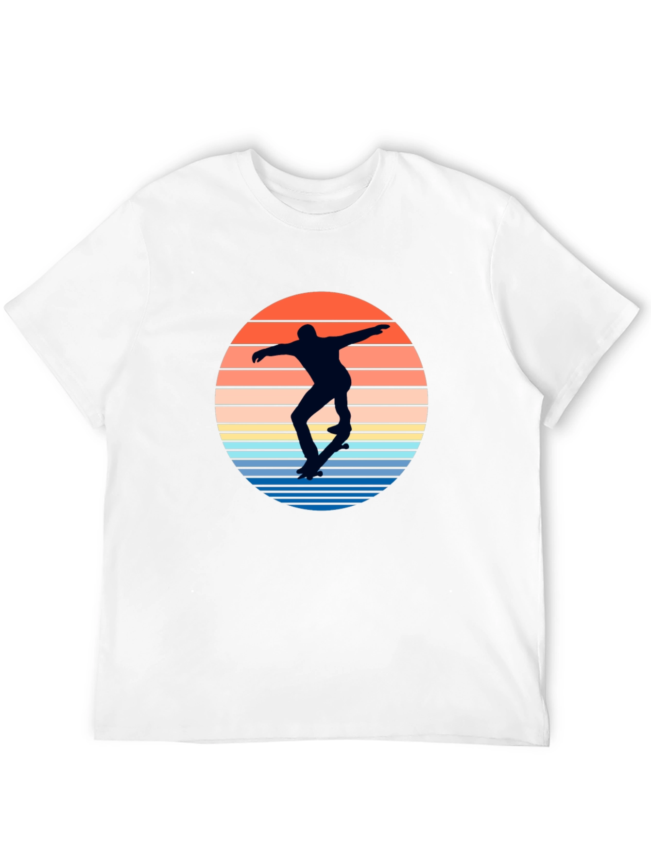 Skateboarder Sunset Graphic T-Shirt