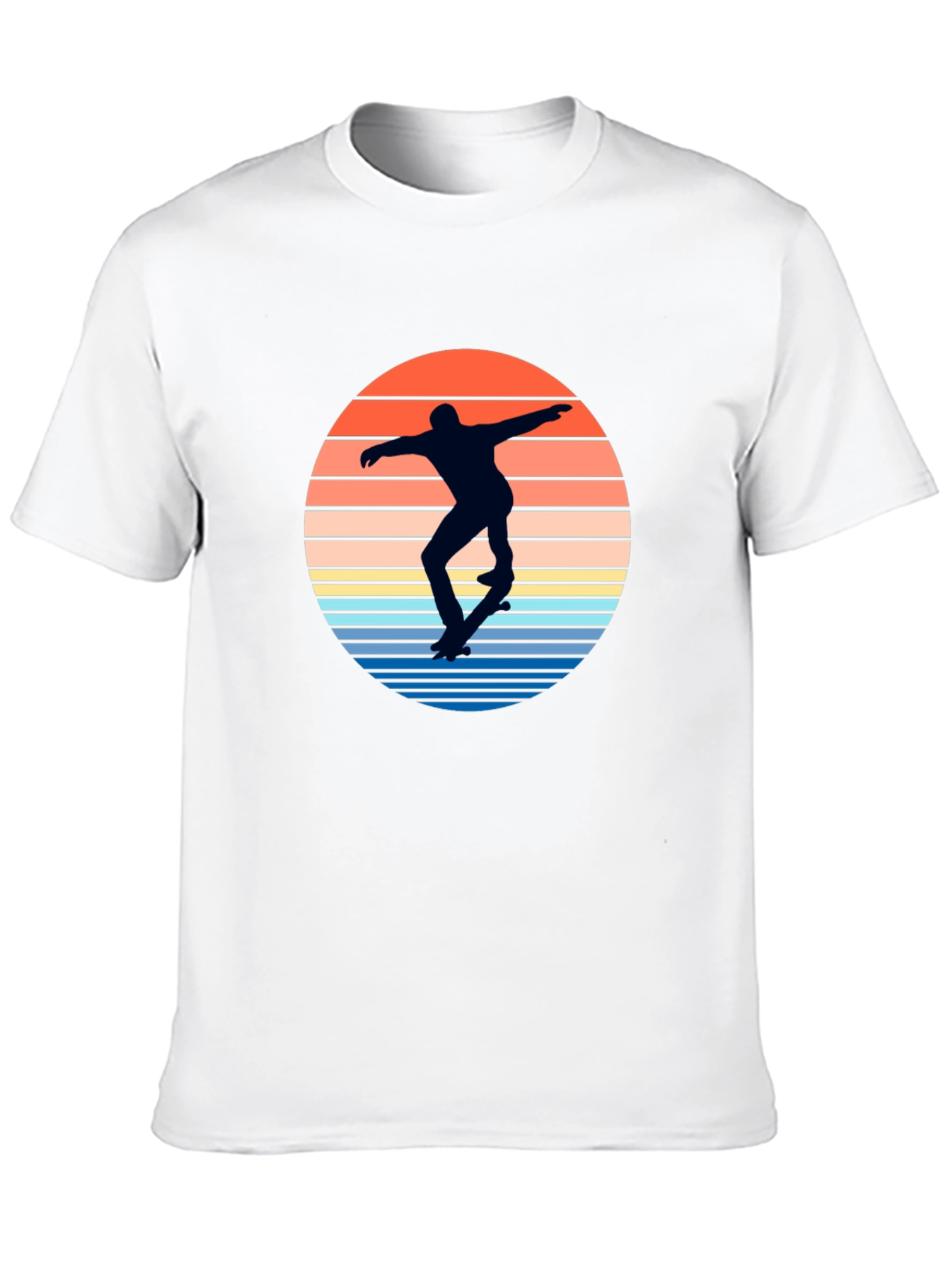 Skateboarder Sunset Graphic T-Shirt