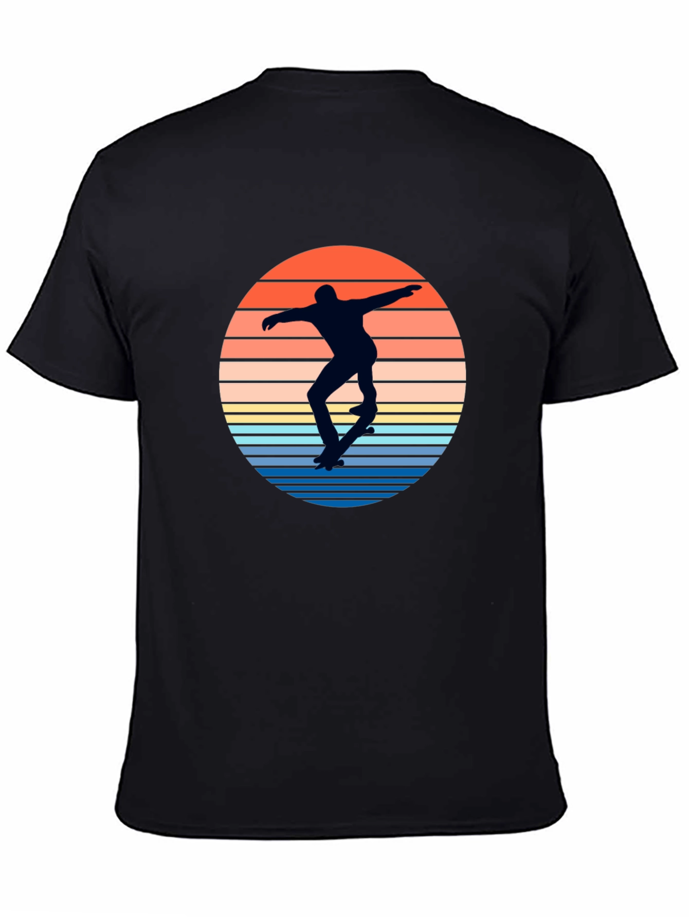 Skateboarder Sunset Graphic T-Shirt