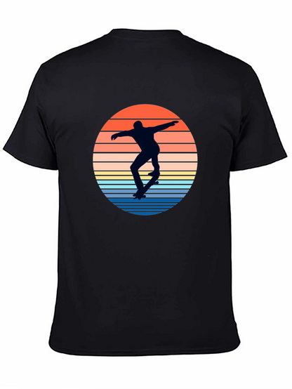 Skateboarder Sunset Graphic T-Shirt