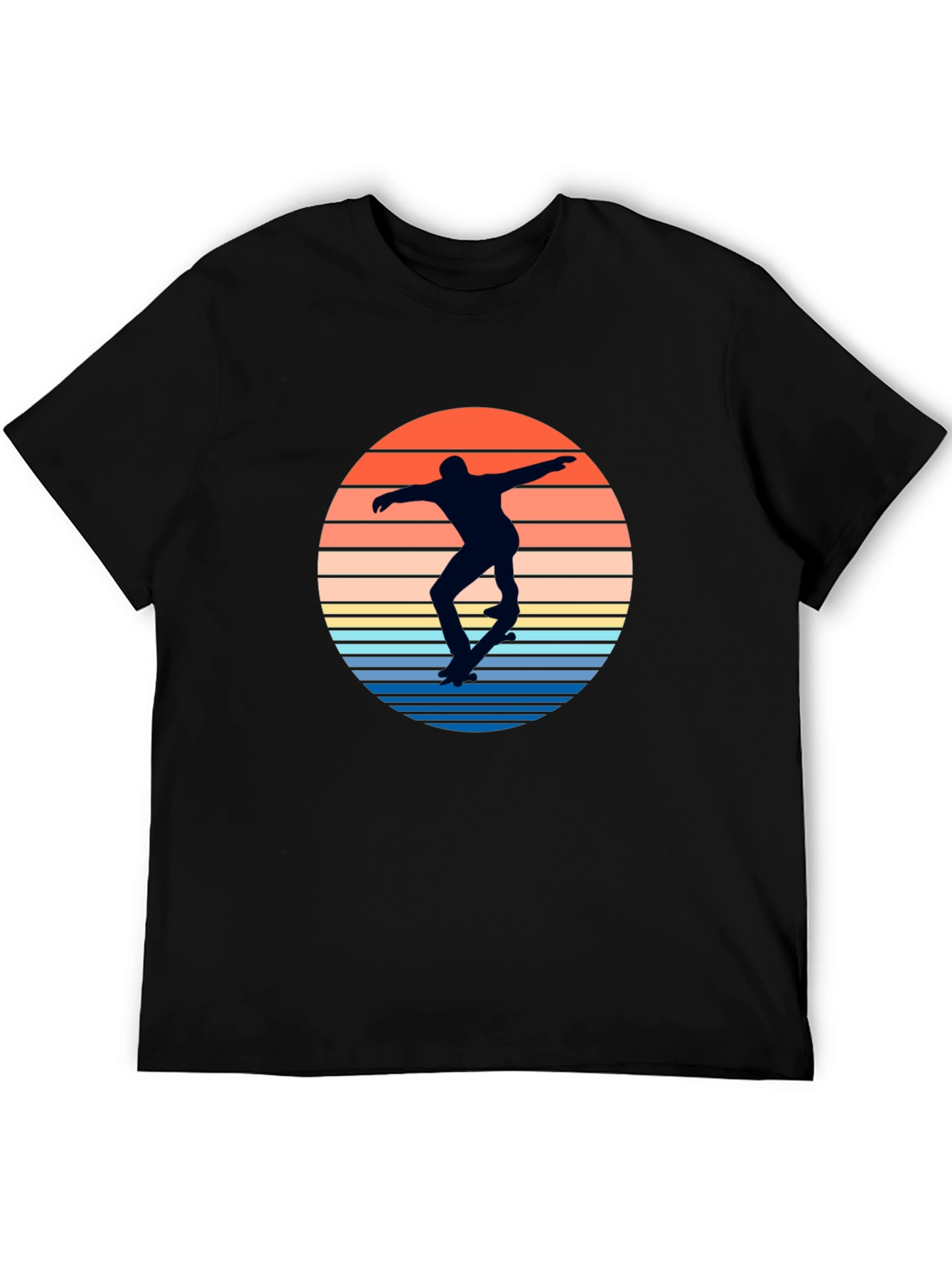 Skateboarder Sunset Graphic T-Shirt