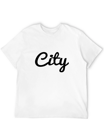 City Graphic Print Black T-Shirt