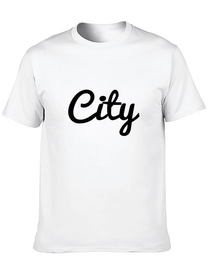 City Graphic Print Black T-Shirt