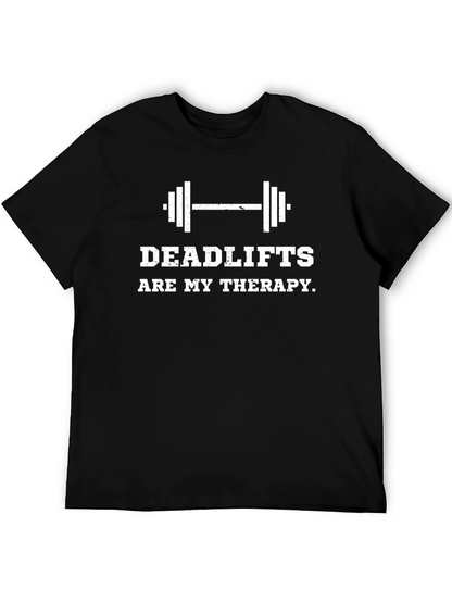 Deadlifts Are My Therapy Graphic T-Shirt