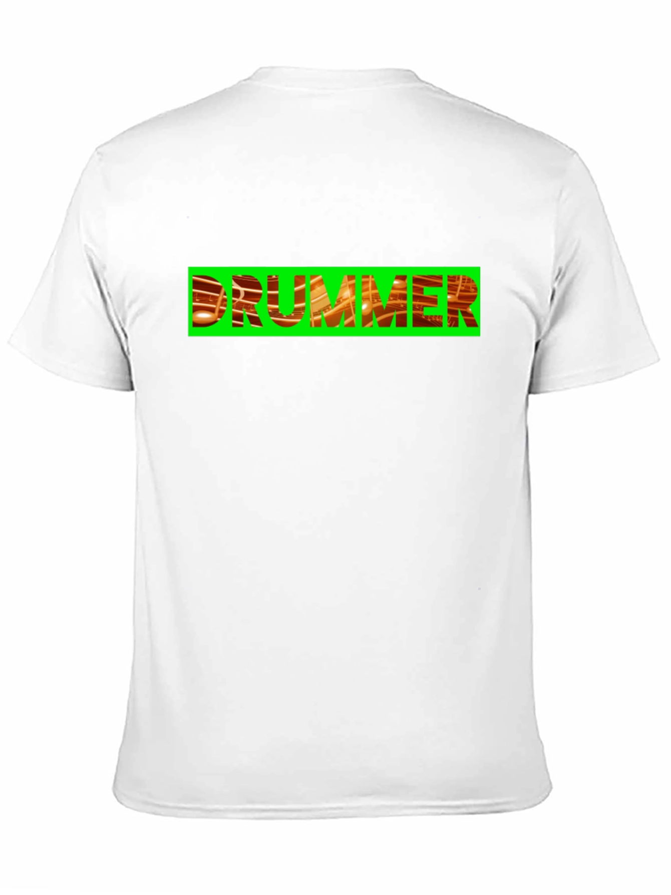 Drummer Graphic Tee - Bold Black Cotton