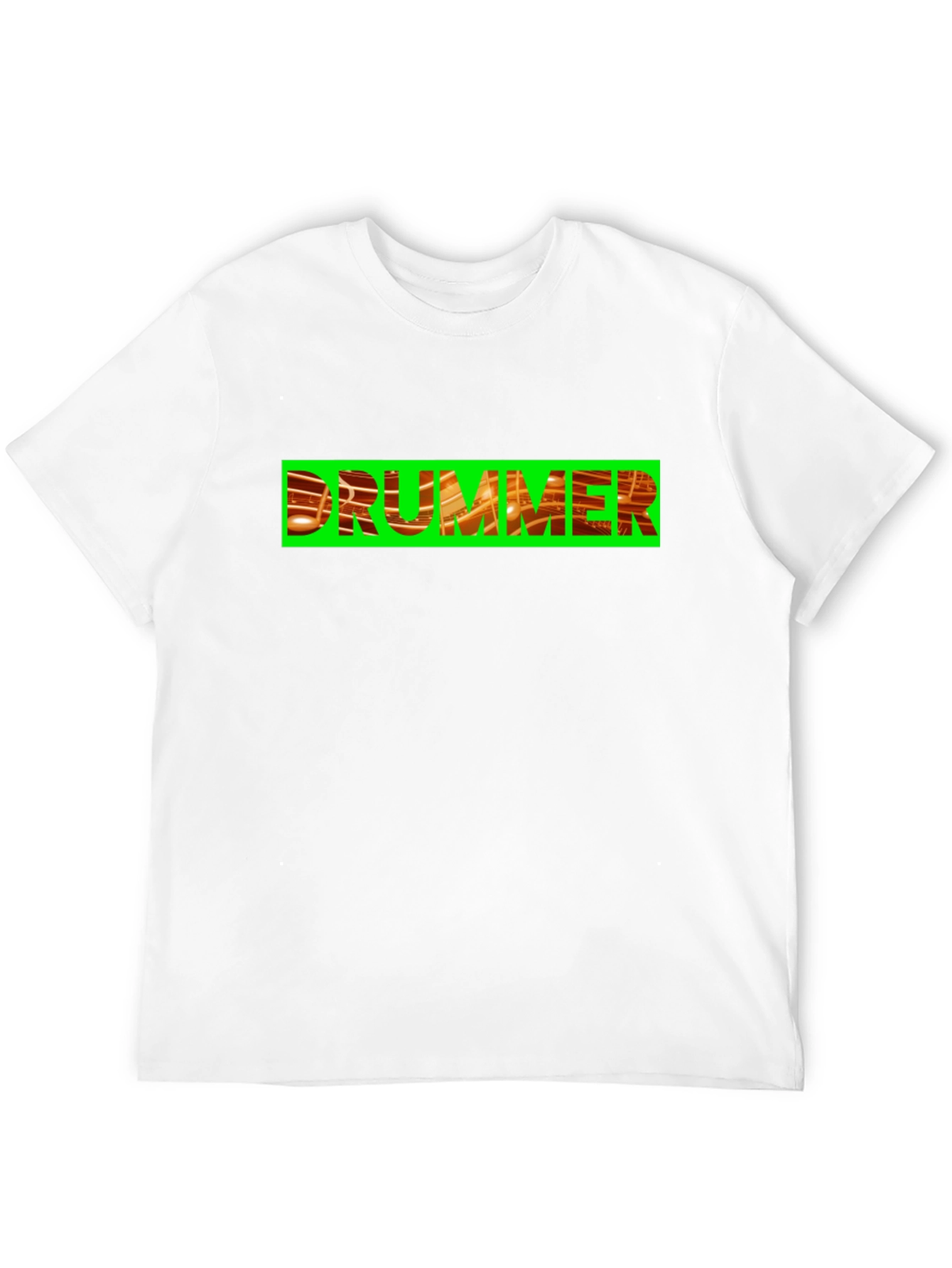 Drummer Graphic Tee - Bold Black Cotton