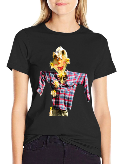 Scarecrow Graphic Tee - Quirky Style