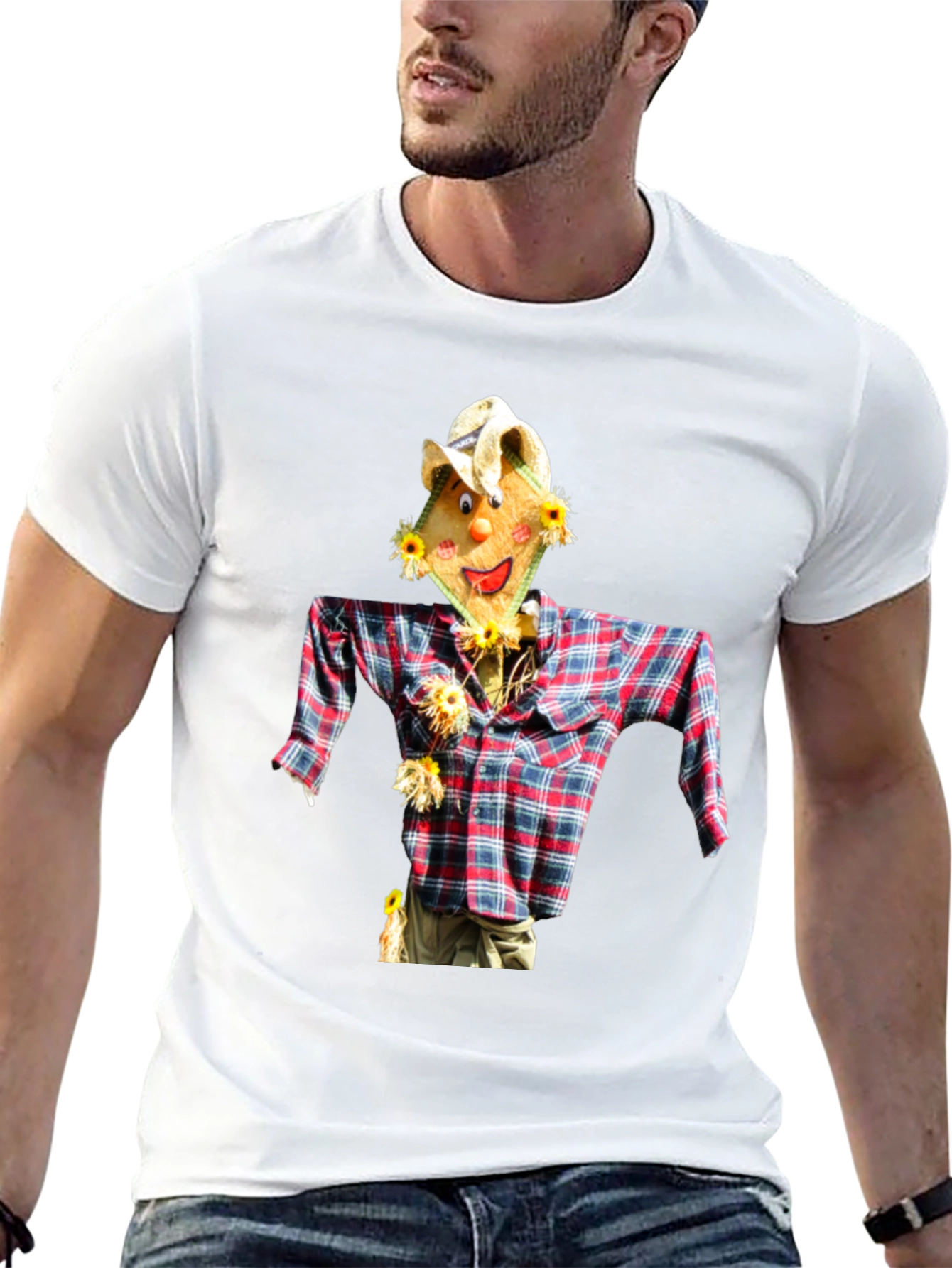 Scarecrow Graphic Tee - Quirky Style