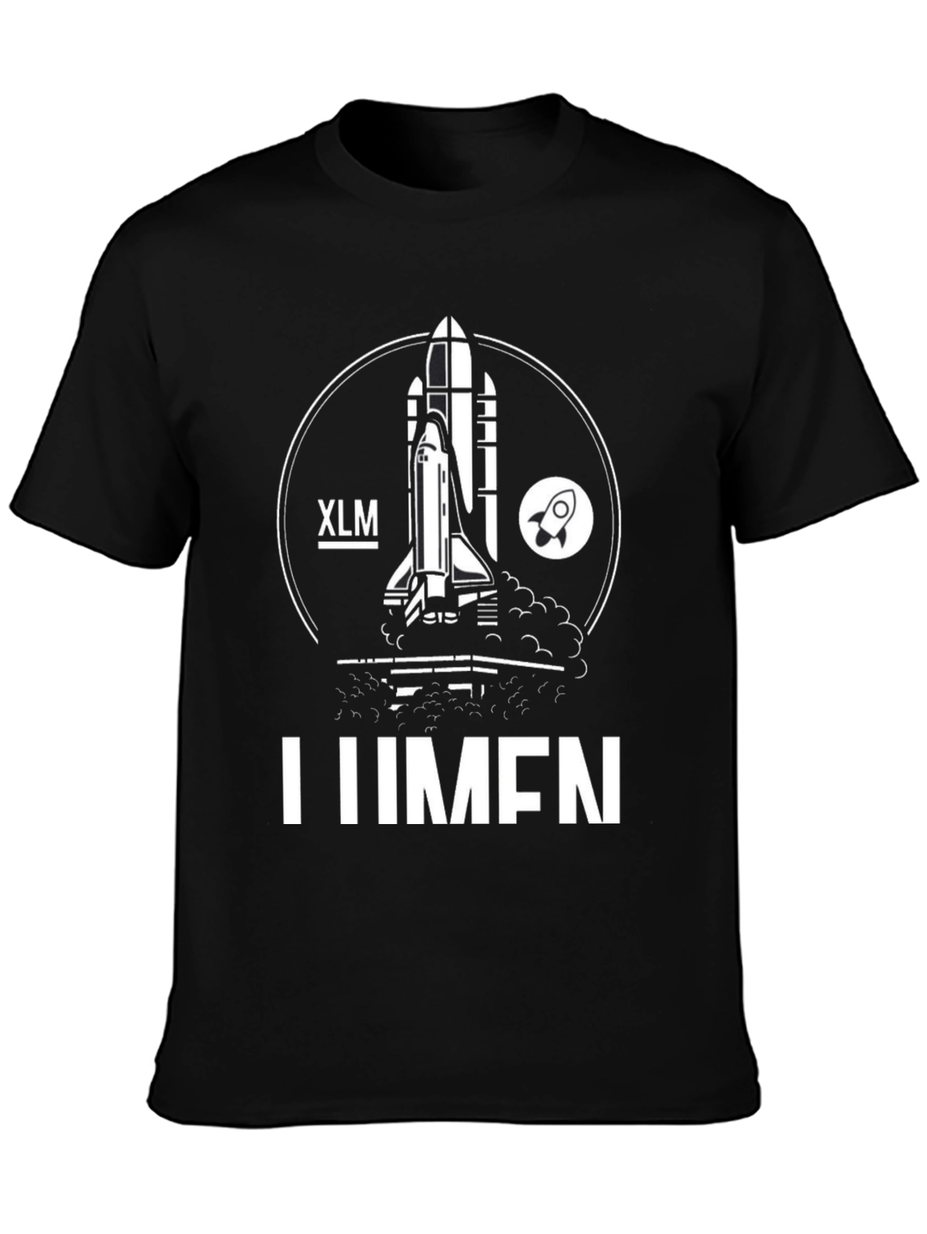 XLM LUMEN Rocket T-Shirt - Crypto Design