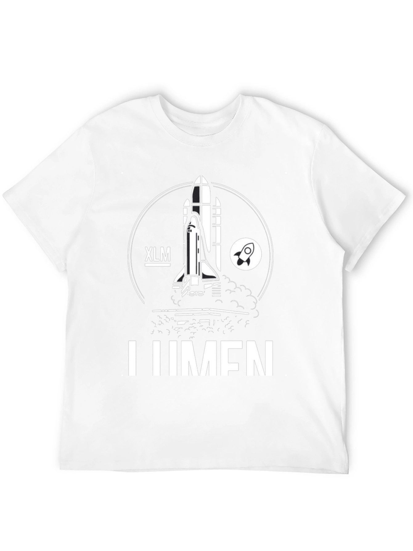 XLM LUMEN Rocket T-Shirt - Crypto Design