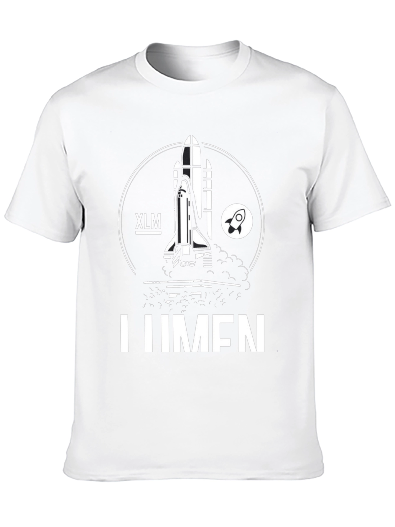 XLM LUMEN Rocket T-Shirt - Crypto Design