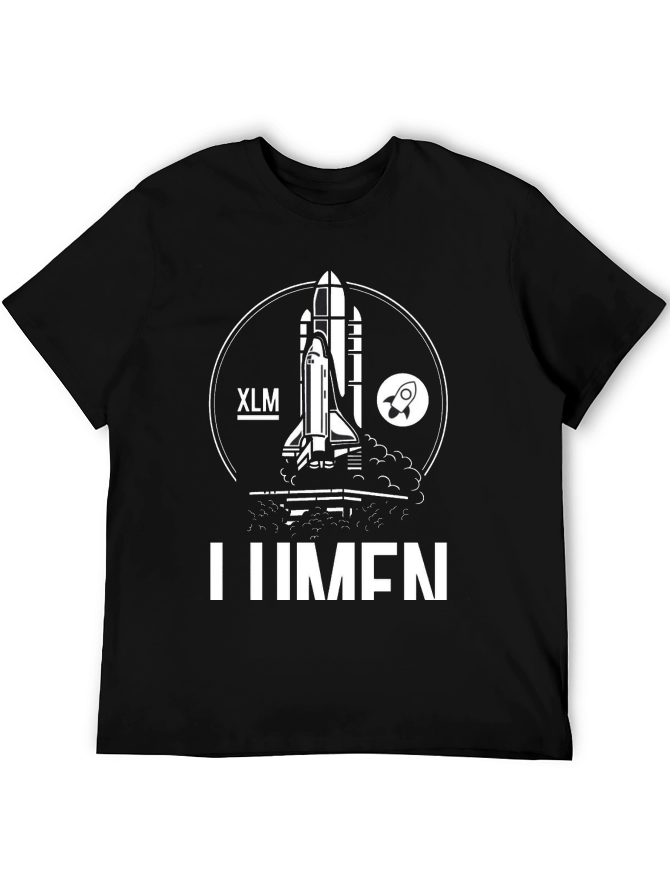 XLM LUMEN Rocket T-Shirt - Crypto Design