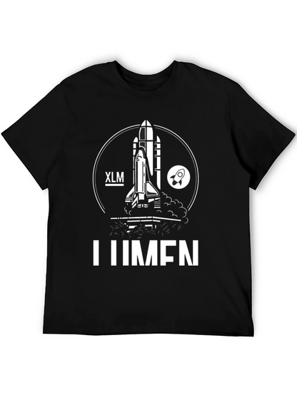 XLM LUMEN Rocket T-Shirt - Crypto Design