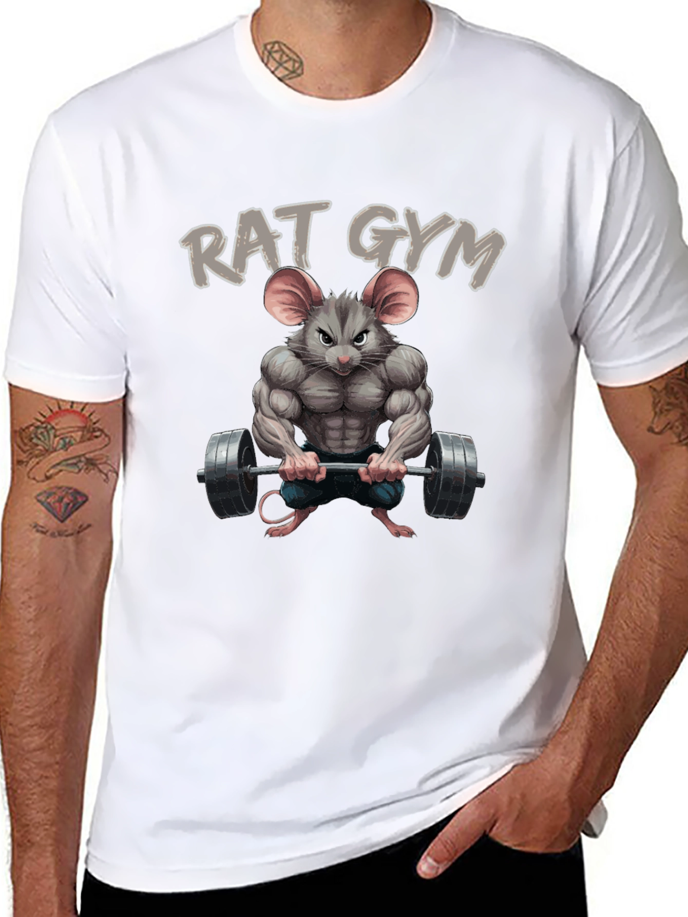 Rat Gym T-Shirt - Funny Workout Apparel