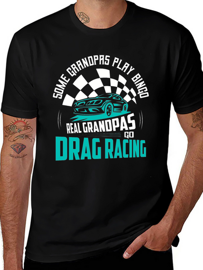Funny Drag Racing Grandpa T-Shirt