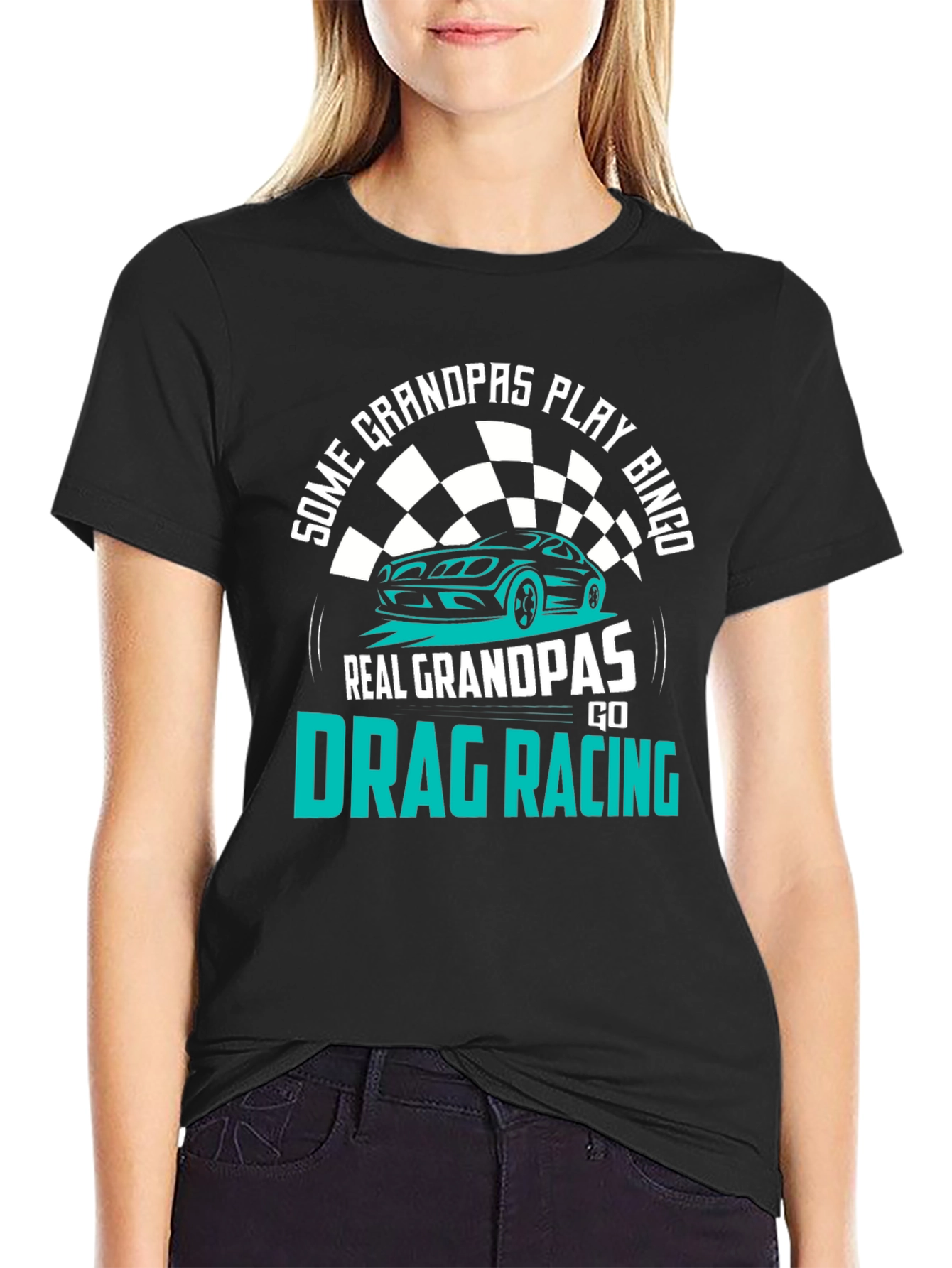 Funny Drag Racing Grandpa T-Shirt
