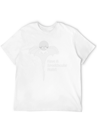 Spooktacular Halloween Bat Graphic T-Shirt