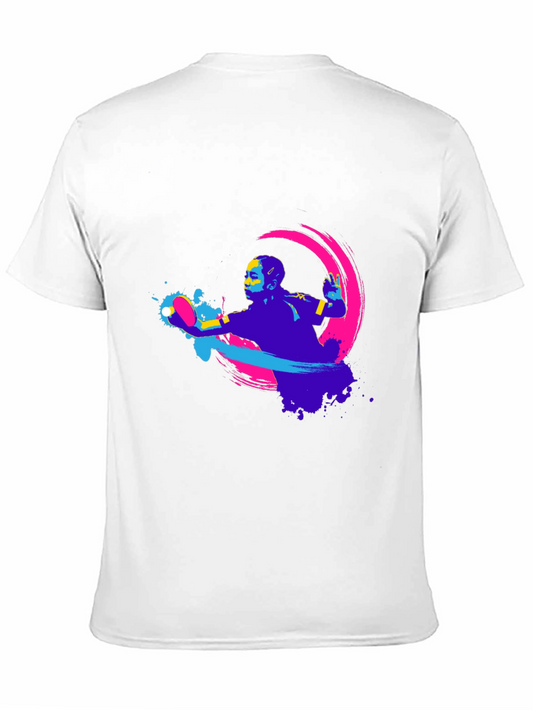 Modern Graphic Tee - Table Tennis Design