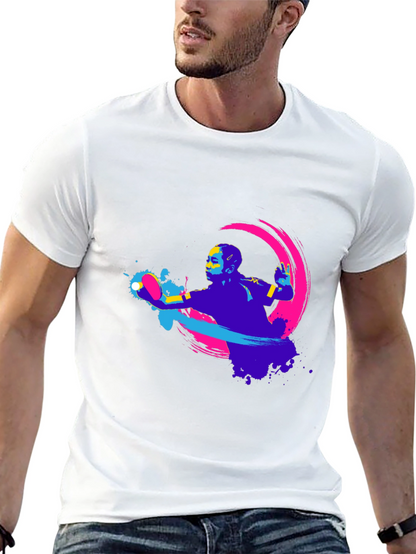 Modern Graphic Tee - Table Tennis Design