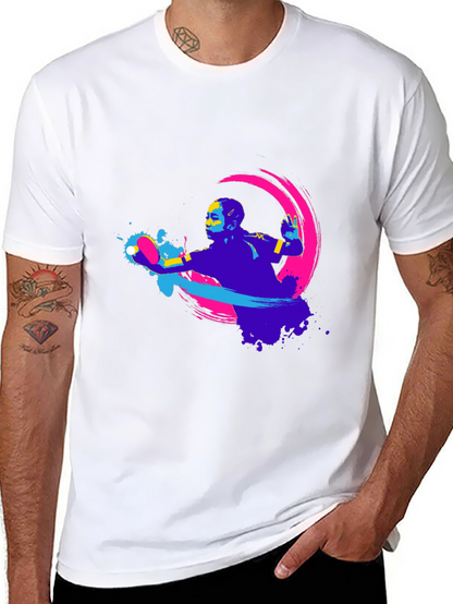 Modern Graphic Tee - Table Tennis Design