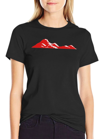 Red Mountain Graphic Black T-Shirt
