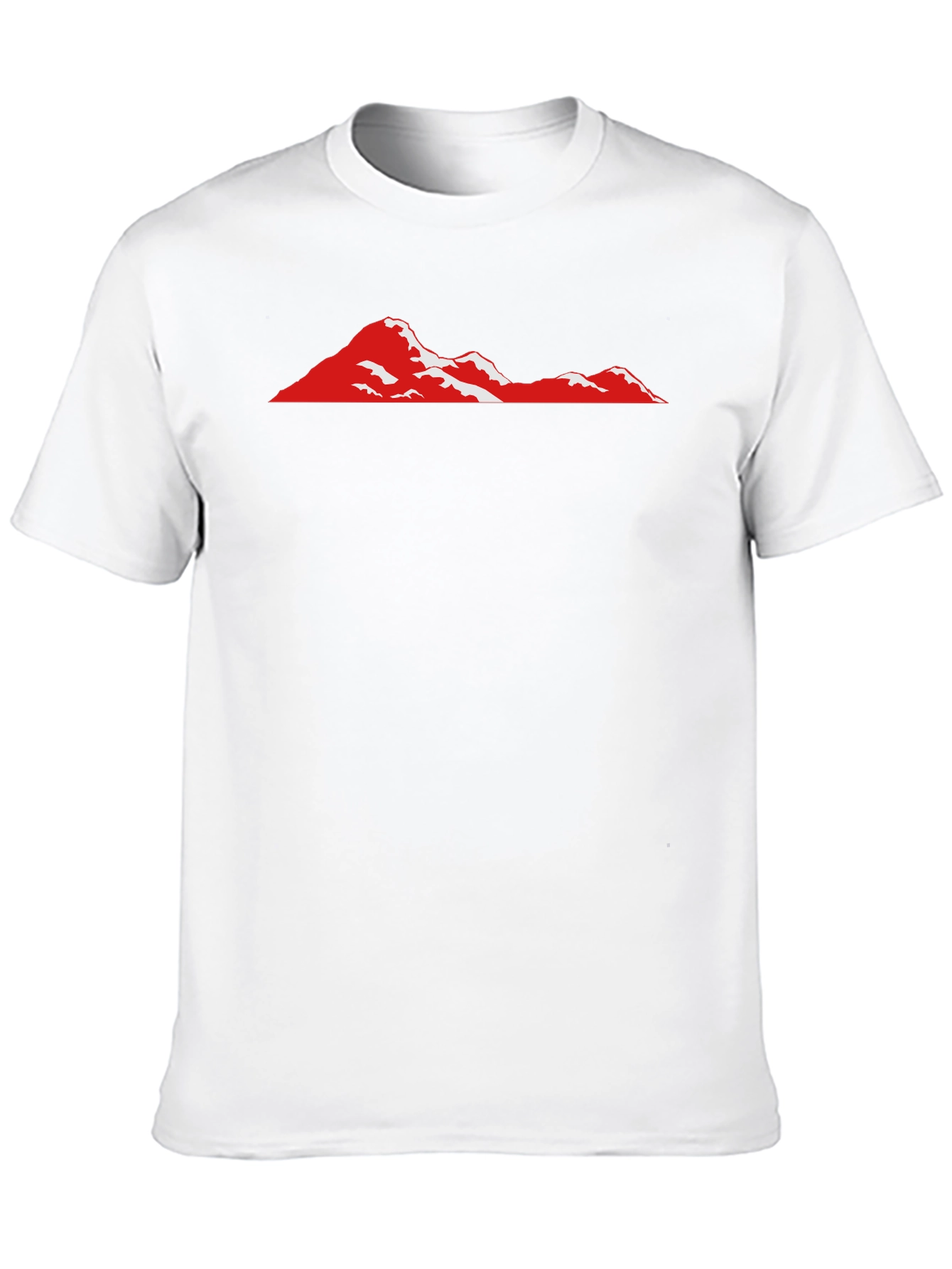 Red Mountain Graphic Black T-Shirt