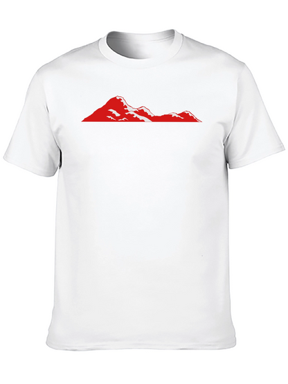 Red Mountain Graphic Black T-Shirt