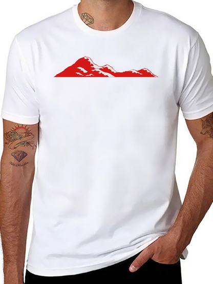Red Mountain Graphic Black T-Shirt