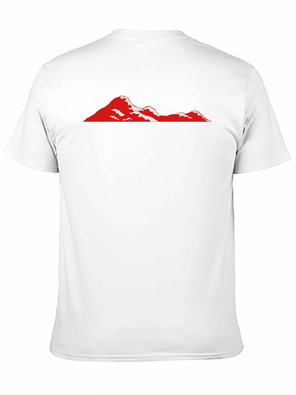 Red Mountain Graphic Black T-Shirt