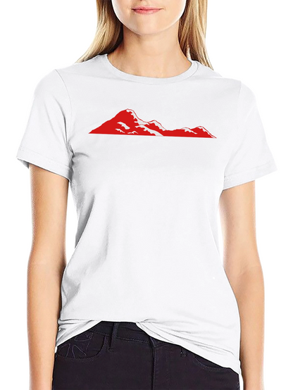 Red Mountain Graphic Black T-Shirt