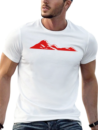 Red Mountain Graphic Black T-Shirt