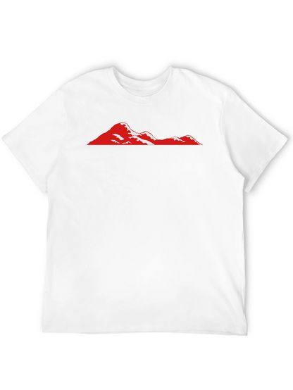 Red Mountain Graphic Black T-Shirt