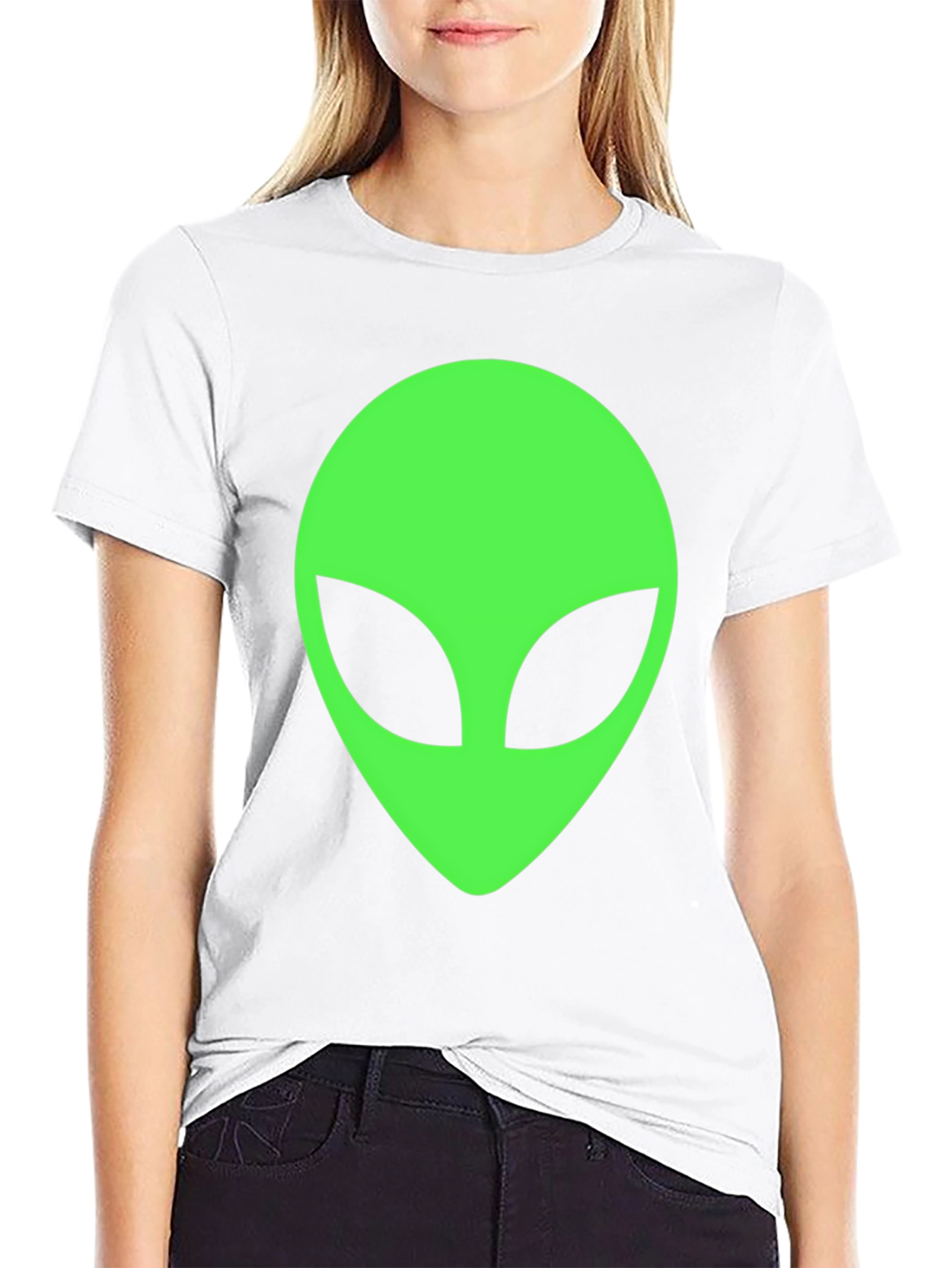 Alien Head Graphic T-Shirt