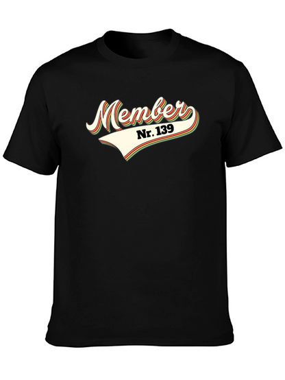 Retro Member Nr. 139 Graphic Tee - Black