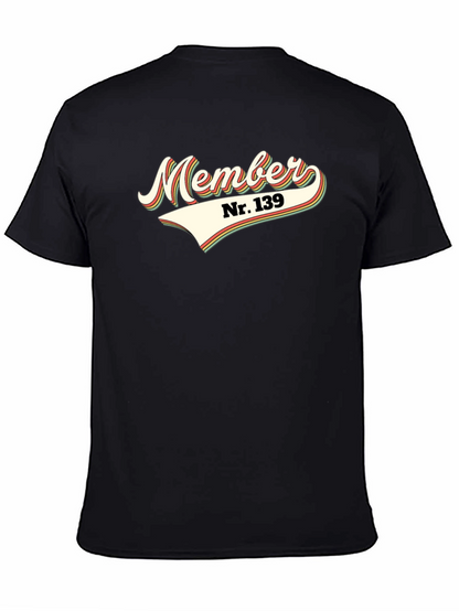 Retro Member Nr. 139 Graphic Tee - Black