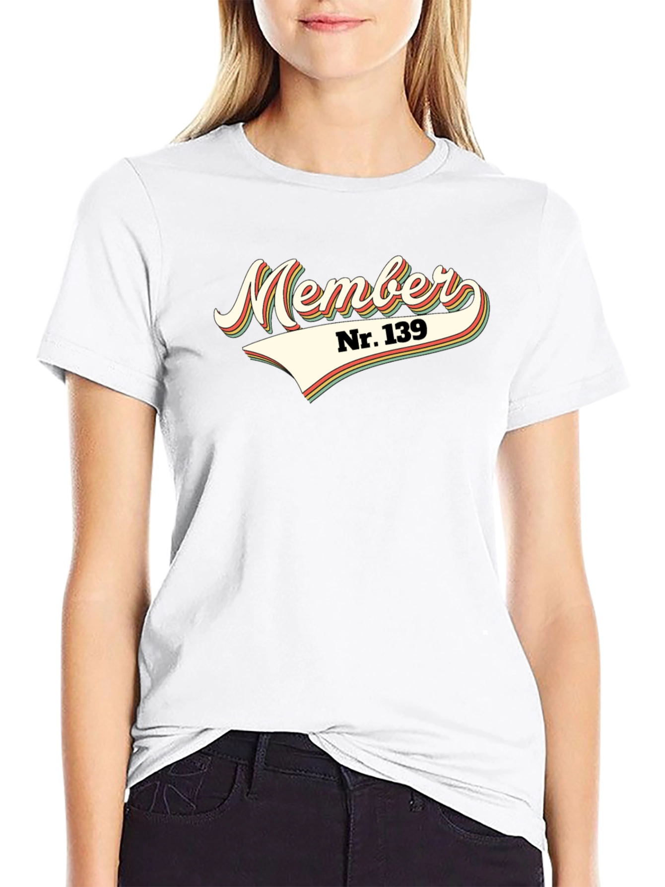 Retro Member Nr. 139 Graphic Tee - Black