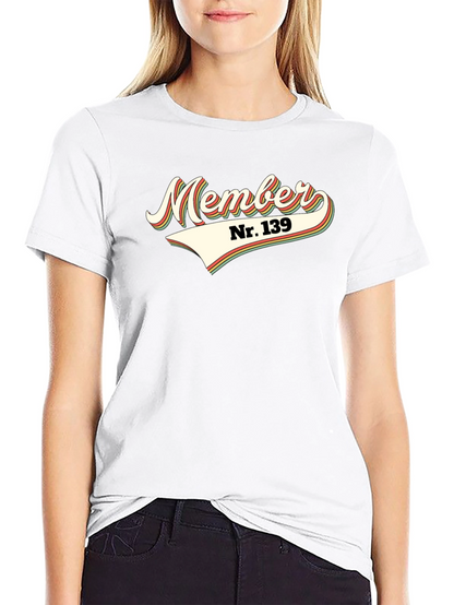 Retro Member Nr. 139 Graphic Tee - Black