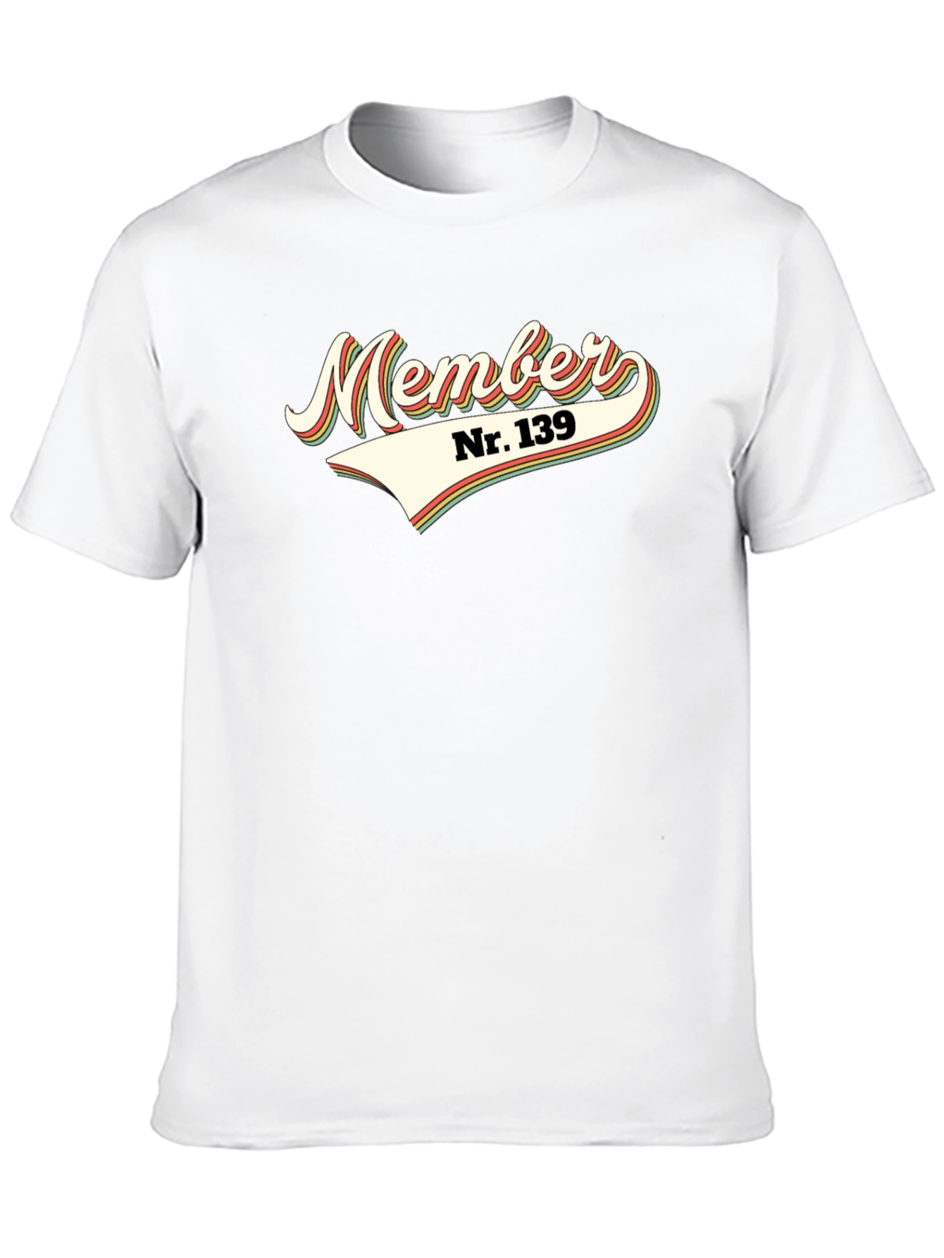 Retro Member Nr. 139 Graphic Tee - Black
