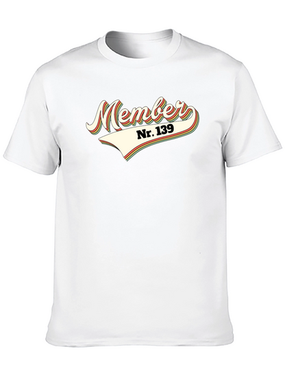 Retro Member Nr. 139 Graphic Tee - Black