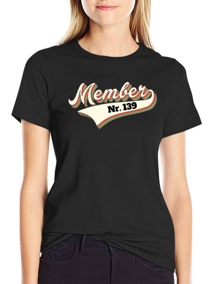 Retro Member Nr. 139 Graphic Tee - Black