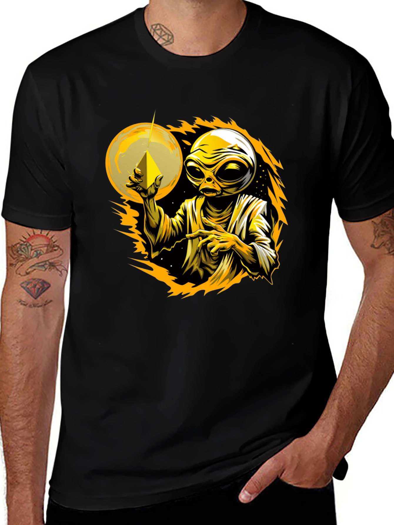 Alien Graphic Tee - Cosmic Design