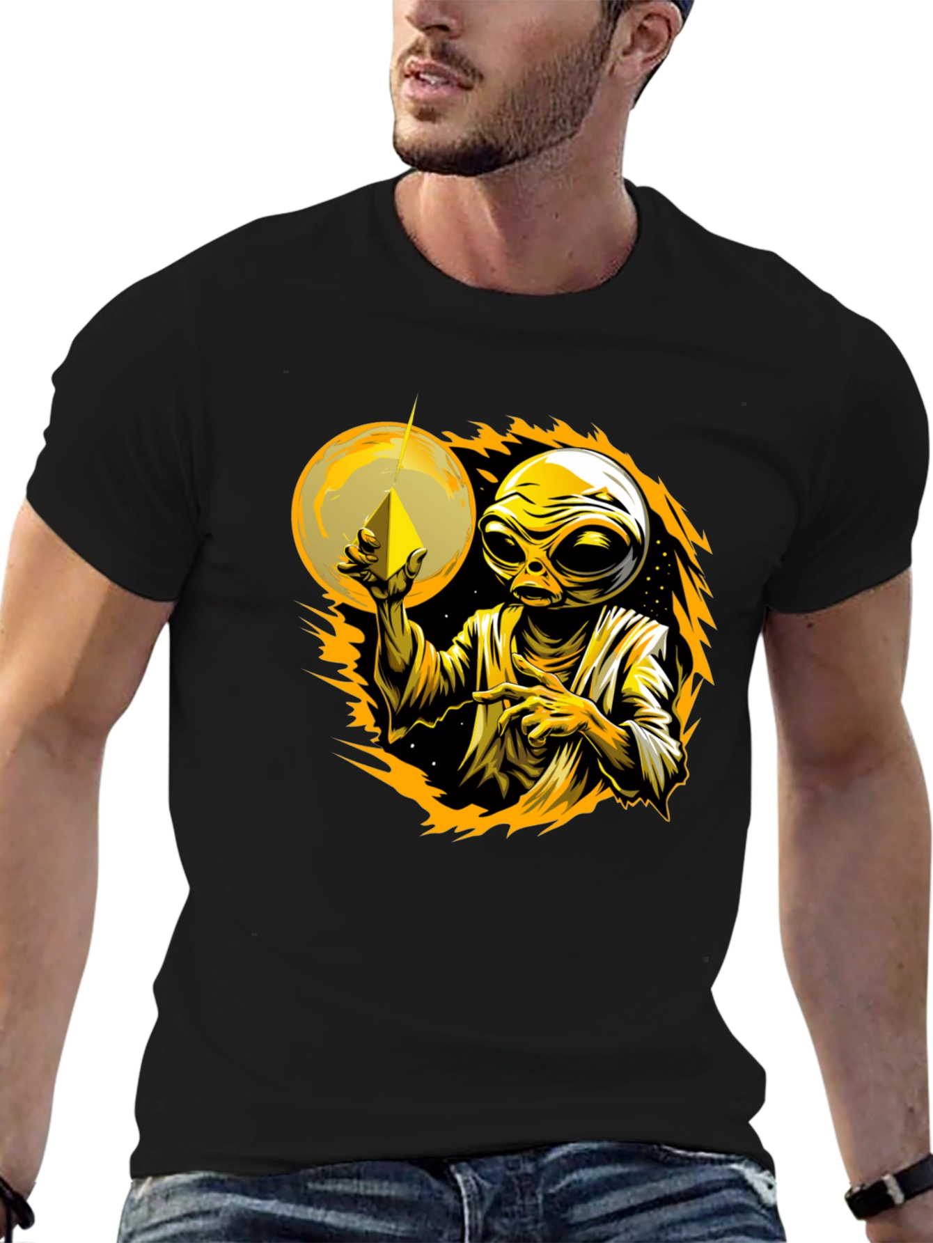 Alien Graphic Tee - Cosmic Design