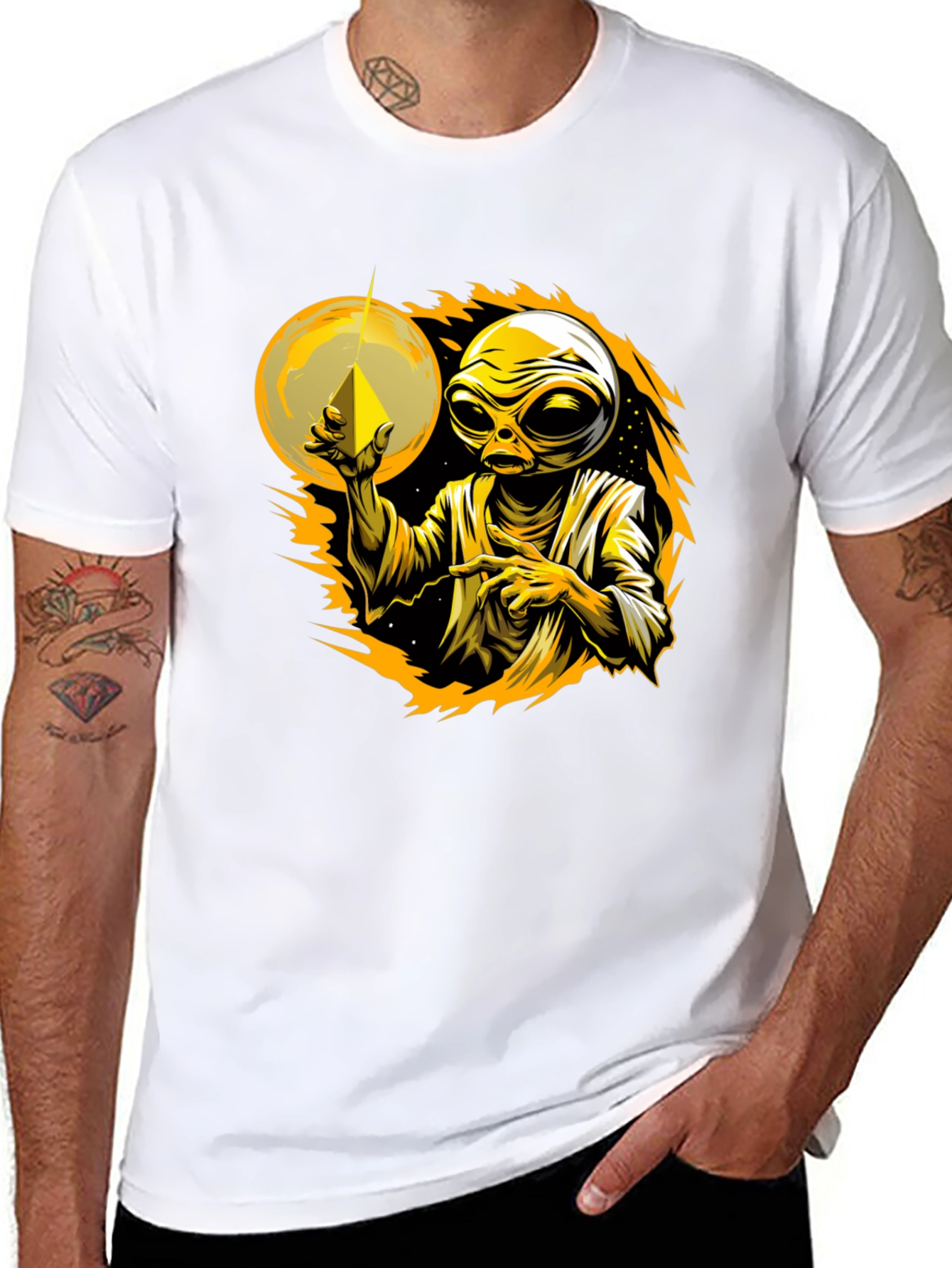 Alien Graphic Tee - Cosmic Design