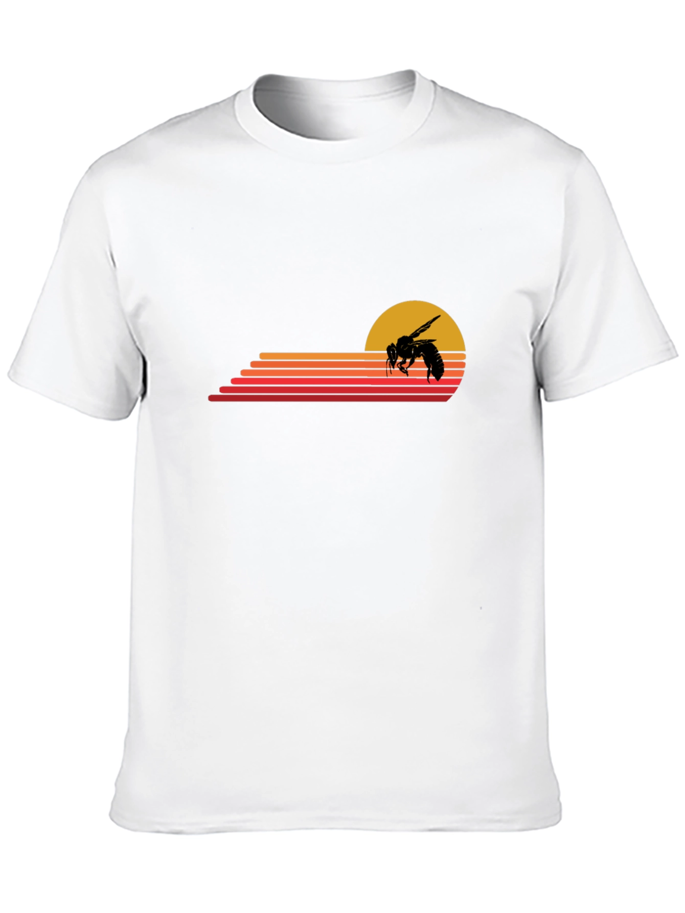 Retro Bee Sunset Graphic T-Shirt