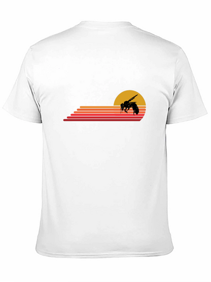 Retro Bee Sunset Graphic T-Shirt