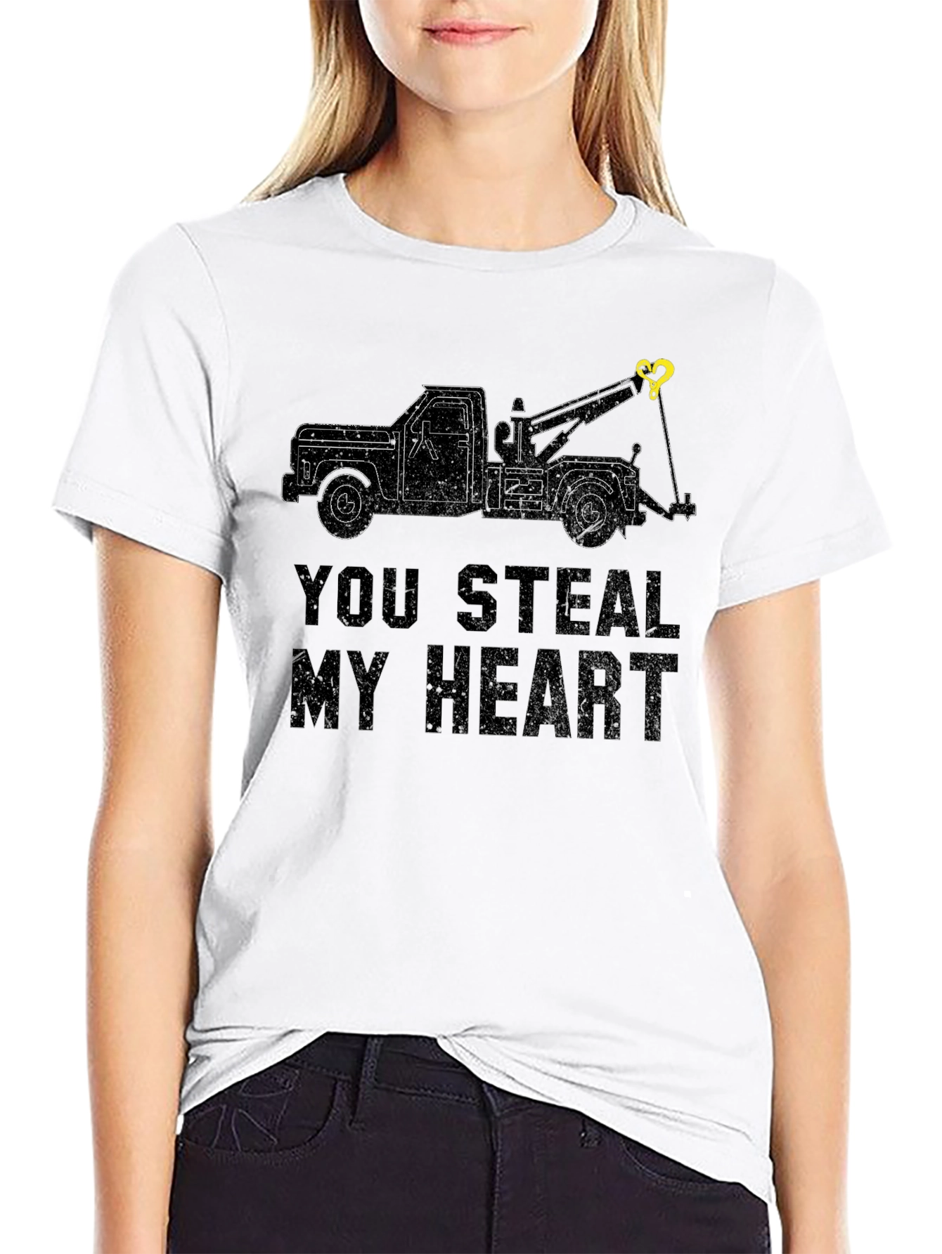 You Steal My Heart Tow Truck T-Shirt